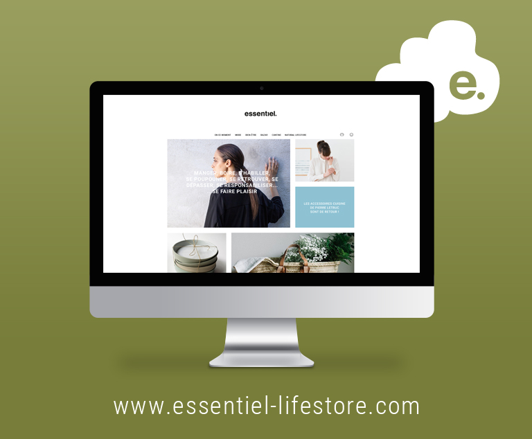 Essentiel-Lifestore-e-commerce-Agence le 6 Paris-Agence Pixies Besançon
