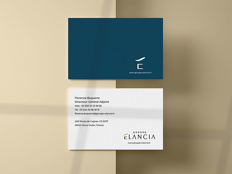 Agence Le 6-Design Graphic Paris-Communication corporate-Identite visuelle-Logotype-Digital-Edition-Cartevisite-Groupe Elancia